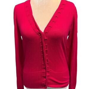 Elie Tahari Merino Wool Cardigan - Large